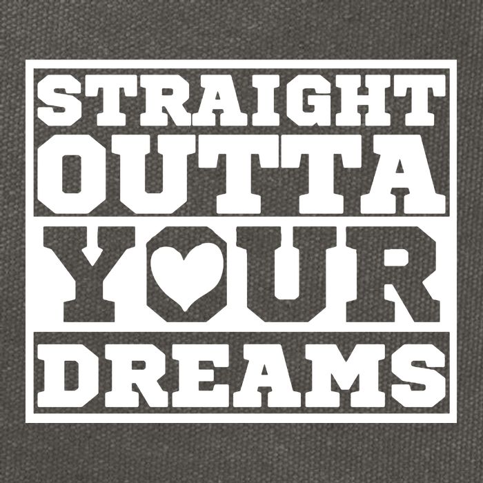 Straight Outta Your Dreams Cotton Canvas Backpack