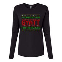 Sticking Out Your Gyatt For The Rizzler Christmas Irony Meme Womens Cotton Relaxed Long Sleeve T-Shirt