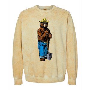 Smokey Only You Can Prevent Fires Colorblast Crewneck Sweatshirt