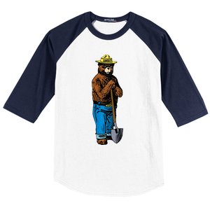 Smokey Only You Can Prevent Fires Baseball Sleeve Shirt