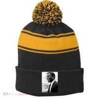 Sidney Poitier 1927 2022 Tribute Quote I Am The Me I Choose To Be Stripe Pom Pom Beanie