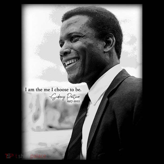 Sidney Poitier 1927 2022 Tribute Quote I Am The Me I Choose To Be Sustainable Bucket Hat