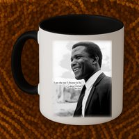 Sidney Poitier 1927 2022 Tribute Quote I Am The Me I Choose To Be Mug