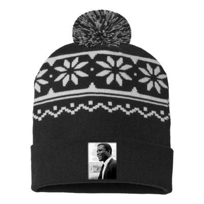 Sidney Poitier 1927 2022 Tribute Quote I Am The Me I Choose To Be USA-Made Snowflake Beanie