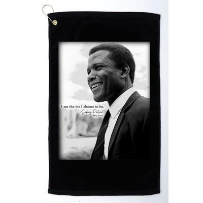 Sidney Poitier 1927 2022 Tribute Quote I Am The Me I Choose To Be Golf Towel