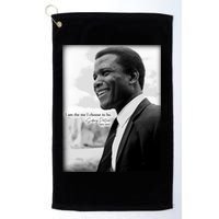 Sidney Poitier 1927 2022 Tribute Quote I Am The Me I Choose To Be Golf Towel