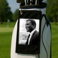 Sidney Poitier 1927 2022 Tribute Quote I Am The Me I Choose To Be Golf Towel