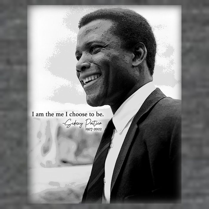 Sidney Poitier 1927 2022 Tribute Quote I Am The Me I Choose To Be T-Shirt