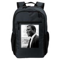 Sidney Poitier 1927 2022 Tribute Quote I Am The Me I Choose To Be Backpack