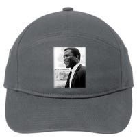 Sidney Poitier 1927 2022 Tribute Quote I Am The Me I Choose To Be 7-Panel Snapback Hat