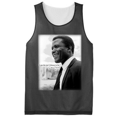 Sidney Poitier 1927 2022 Tribute Quote I Am The Me I Choose To Be Mesh Reversible Basketball Jersey Tank