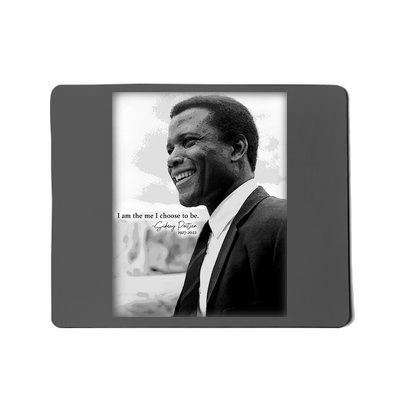 Sidney Poitier 1927 2022 Tribute Quote I Am The Me I Choose To Be Mousepad