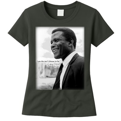 Sidney Poitier 1927 2022 Tribute Quote I Am The Me I Choose To Be Womens T-Shirt