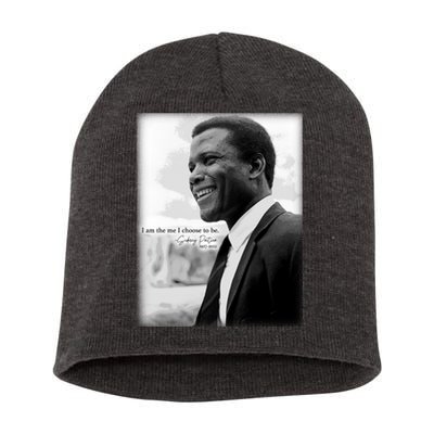 Sidney Poitier 1927 2022 Tribute Quote I Am The Me I Choose To Be Short Acrylic Beanie