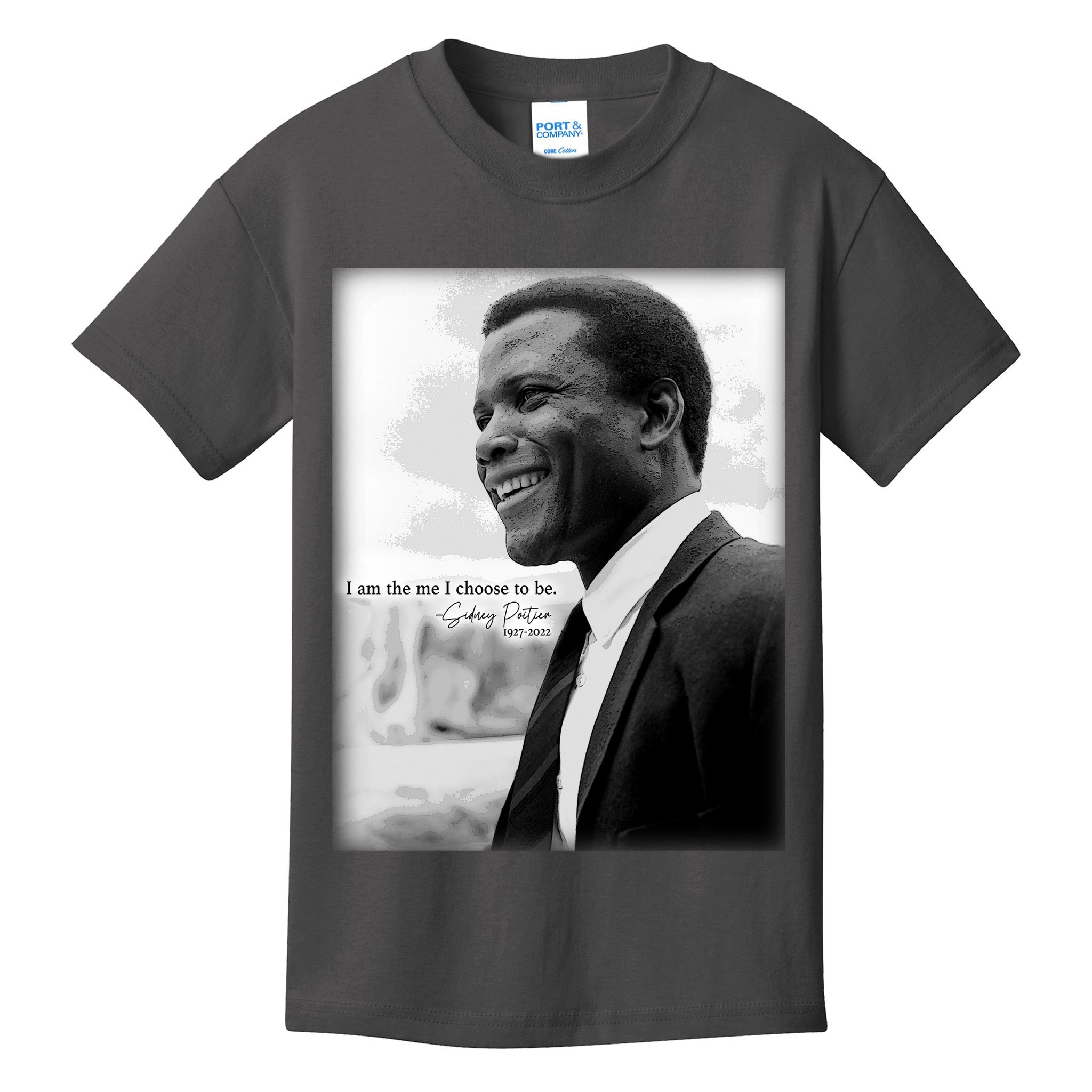 Sidney Poitier 1927 2022 Tribute Quote I Am The Me I Choose To Be Kids T-Shirt