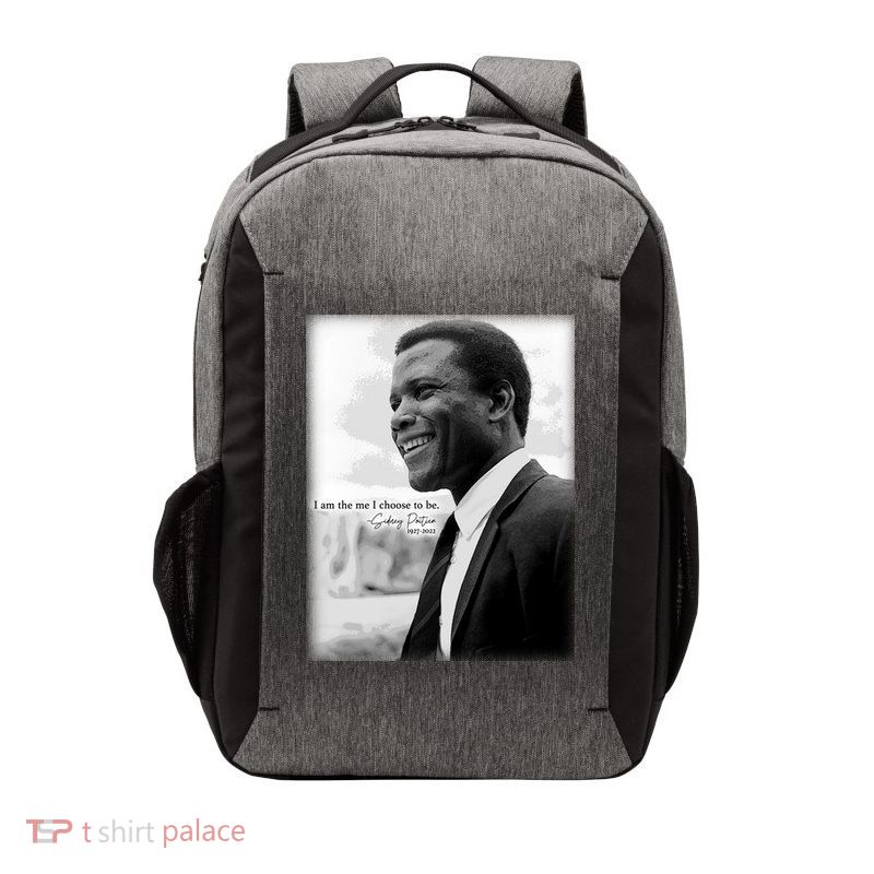 Sidney Poitier 1927 2022 Tribute Quote I Am The Me I Choose To Be Vector Backpack