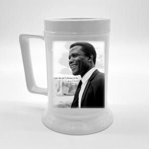 Sidney Poitier 1927 2022 Tribute Quote I Am The Me I Choose To Be Beer Stein