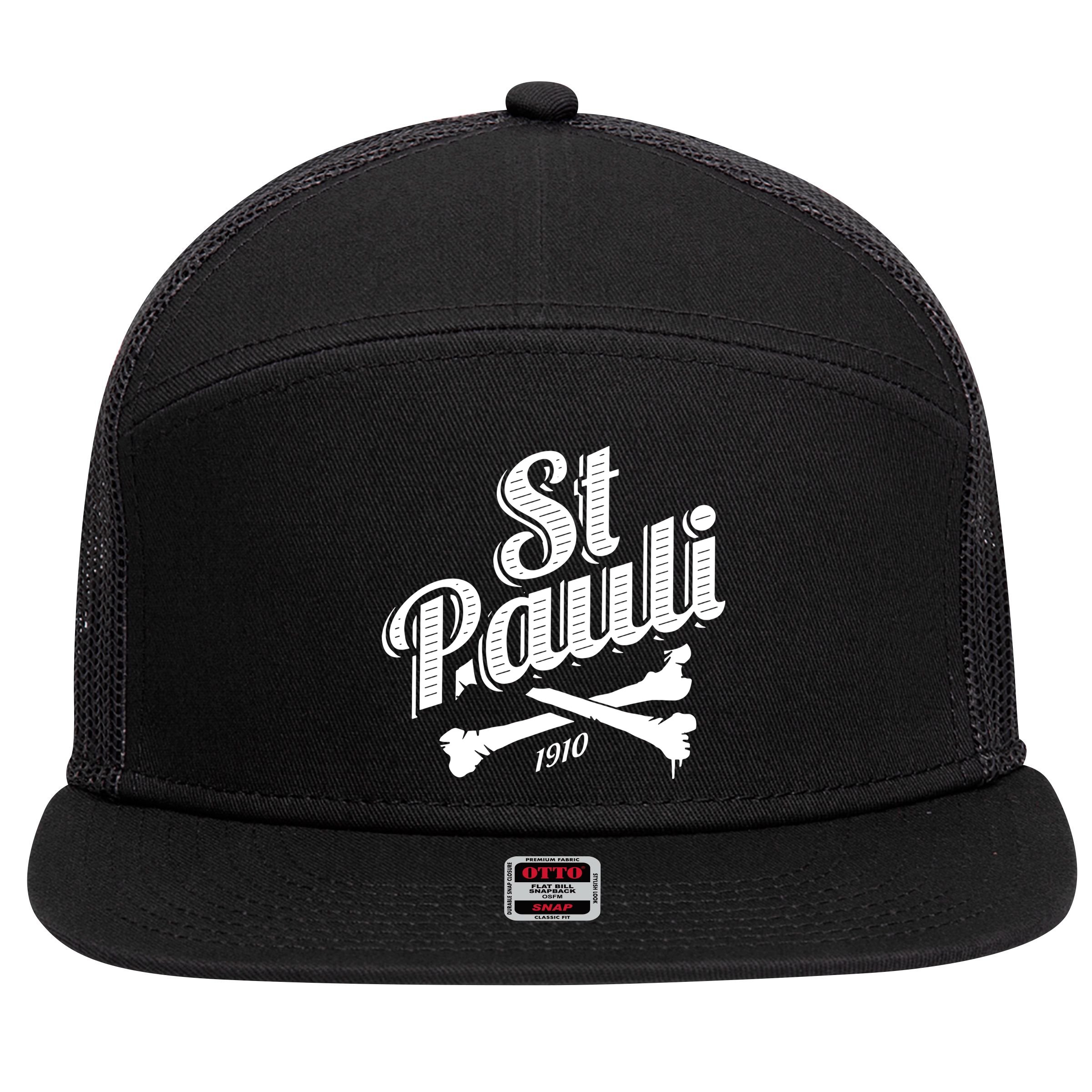St. Pauli 1910 Soccer Hamburg 7 Panel Mesh Trucker Snapback Hat
