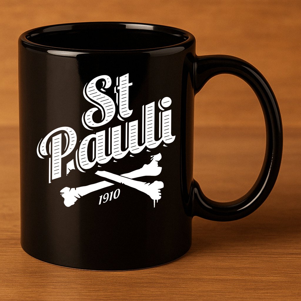 St. Pauli 1910 Soccer Hamburg 11oz C Handle Ceramic Mug