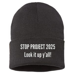 Stop Project 2025 Look It Up Y’All Sustainable Knit Beanie