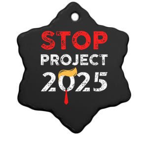 Stop Project 2025 TrumpS Project Anti Trump Ceramic Star Ornament