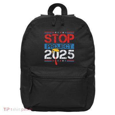 Stop Project 2025 TrumpS Project Anti Trump 16 in Basic Backpack