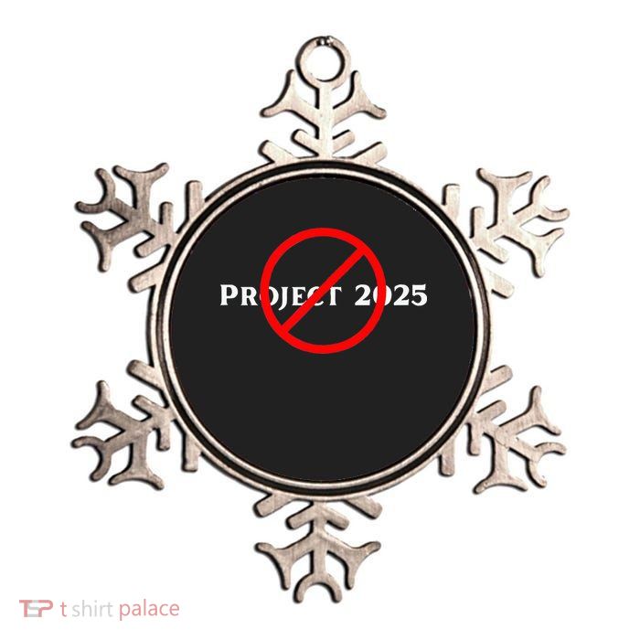 Stop Project 2025 TrumpS Project Anti Trump Metallic Star Ornament