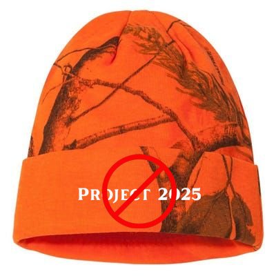 Stop Project 2025 TrumpS Project Anti Trump Kati Licensed 12" Camo Beanie