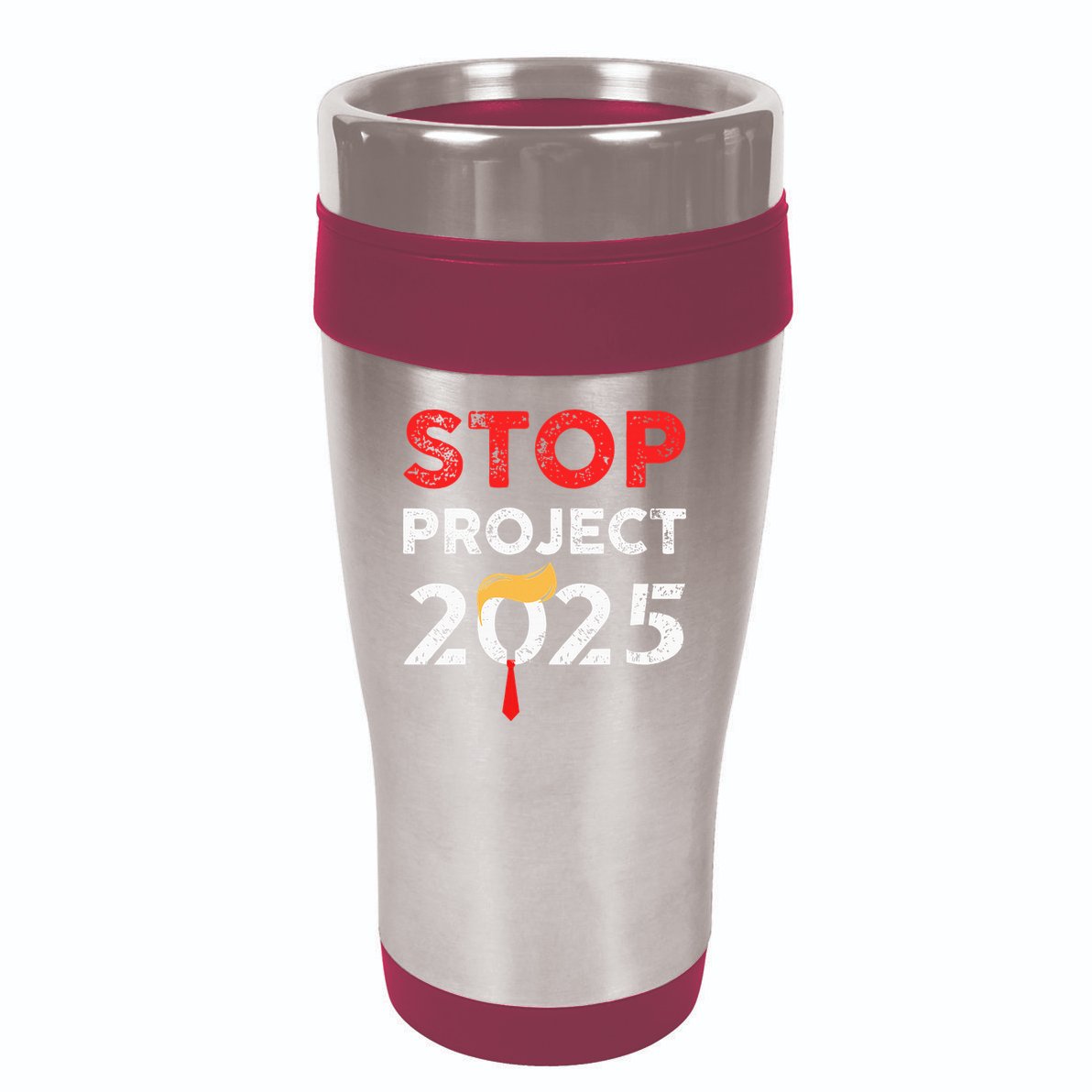 Stop Project 2025 TrumpS Project Anti Trump 16oz Travel Tumbler