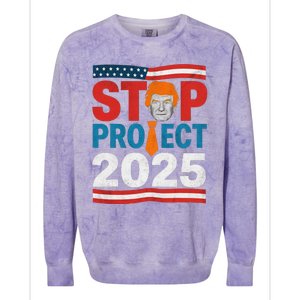 Stop Project 2025 Flag Usa Colorblast Crewneck Sweatshirt