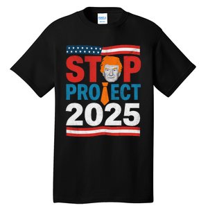 Stop Project 2025 Flag Usa Tall T-Shirt