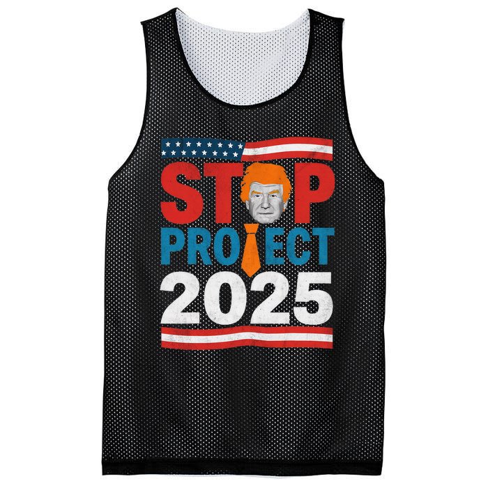 Stop Project 2025 Flag Usa Mesh Reversible Basketball Jersey Tank