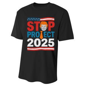 Stop Project 2025 Flag Usa Performance Sprint T-Shirt