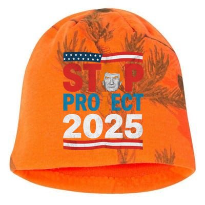 Stop Project 2025 Flag Usa Kati - Camo Knit Beanie