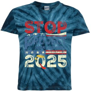 Stop Project 2025 Look It Up Y’All Kids Tie-Dye T-Shirt