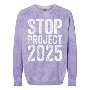 Stop Project 2025 Colorblast Crewneck Sweatshirt