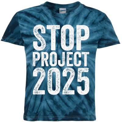 Stop Project 2025 Kids Tie-Dye T-Shirt