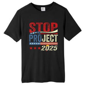 Stop Project 2025 Flag Usa Tall Fusion ChromaSoft Performance T-Shirt