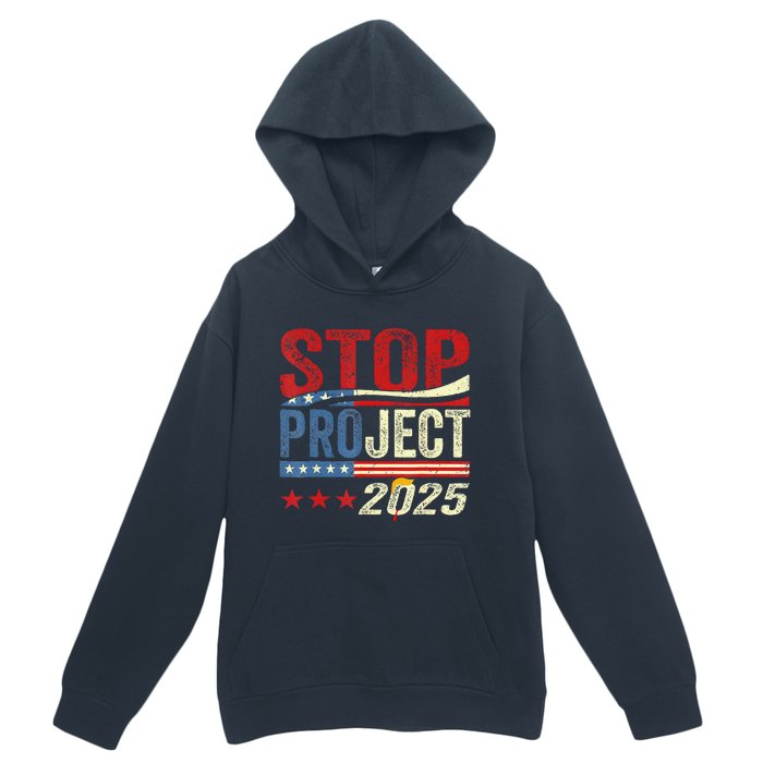 Stop Project 2025 Flag Usa Urban Pullover Hoodie