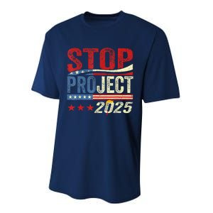 Stop Project 2025 Flag Usa Performance Sprint T-Shirt