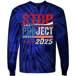 Stop Project 2025 Flag Usa Tie-Dye Long Sleeve Shirt