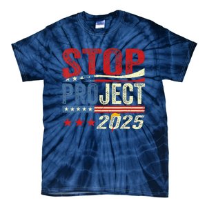 Stop Project 2025 Flag Usa Tie-Dye T-Shirt