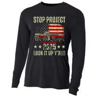 Stop Project 2025 Look It Up Y’All Vintage American Flag Cooling Performance Long Sleeve Crew