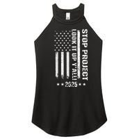 Stop Project 2025 Look It Up Y’All Vintage American Flag Women's Perfect Tri Rocker Tank