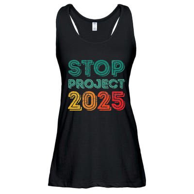 Stop Project 2025 Anti Fascism Anti Racism Pro Democratic Ladies Essential Flowy Tank