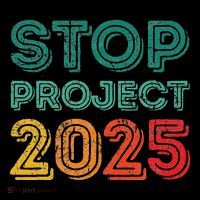 Stop Project 2025 Anti Fascism Anti Racism Pro Democratic Baby Bodysuit