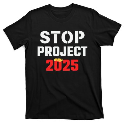 Stop Project 2025 Anti Project 2025 Vote Democrat Harris T-Shirt