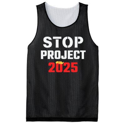 Stop Project 2025 Anti Project 2025 Vote Democrat Harris Mesh Reversible Basketball Jersey Tank