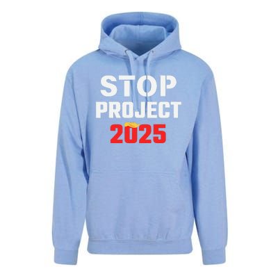 Stop Project 2025 Anti Project 2025 Vote Democrat Harris Unisex Surf Hoodie