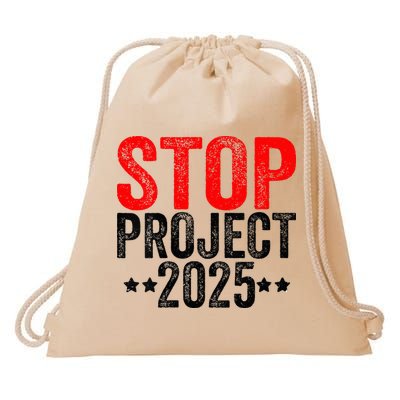 Stop Project 2025 Drawstring Bag